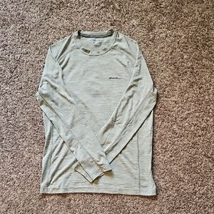 Eddie Bauer Men's Gray Long Sleeve Shirt